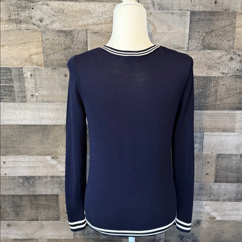 Talbots Nautical Cardigan with anchors Size XS - Picture 2 of 16
